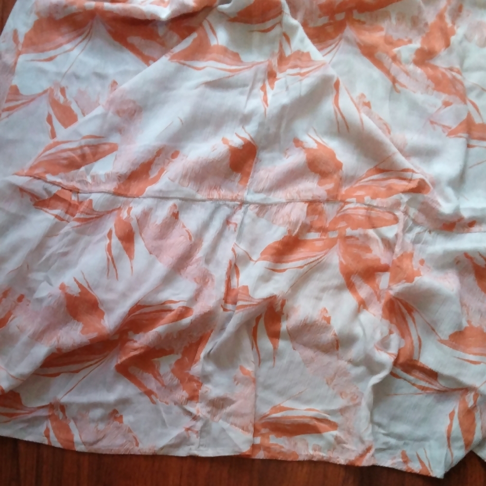 Roxy Vibrant Orange and White Maxi Dress - Picture 8 of 9